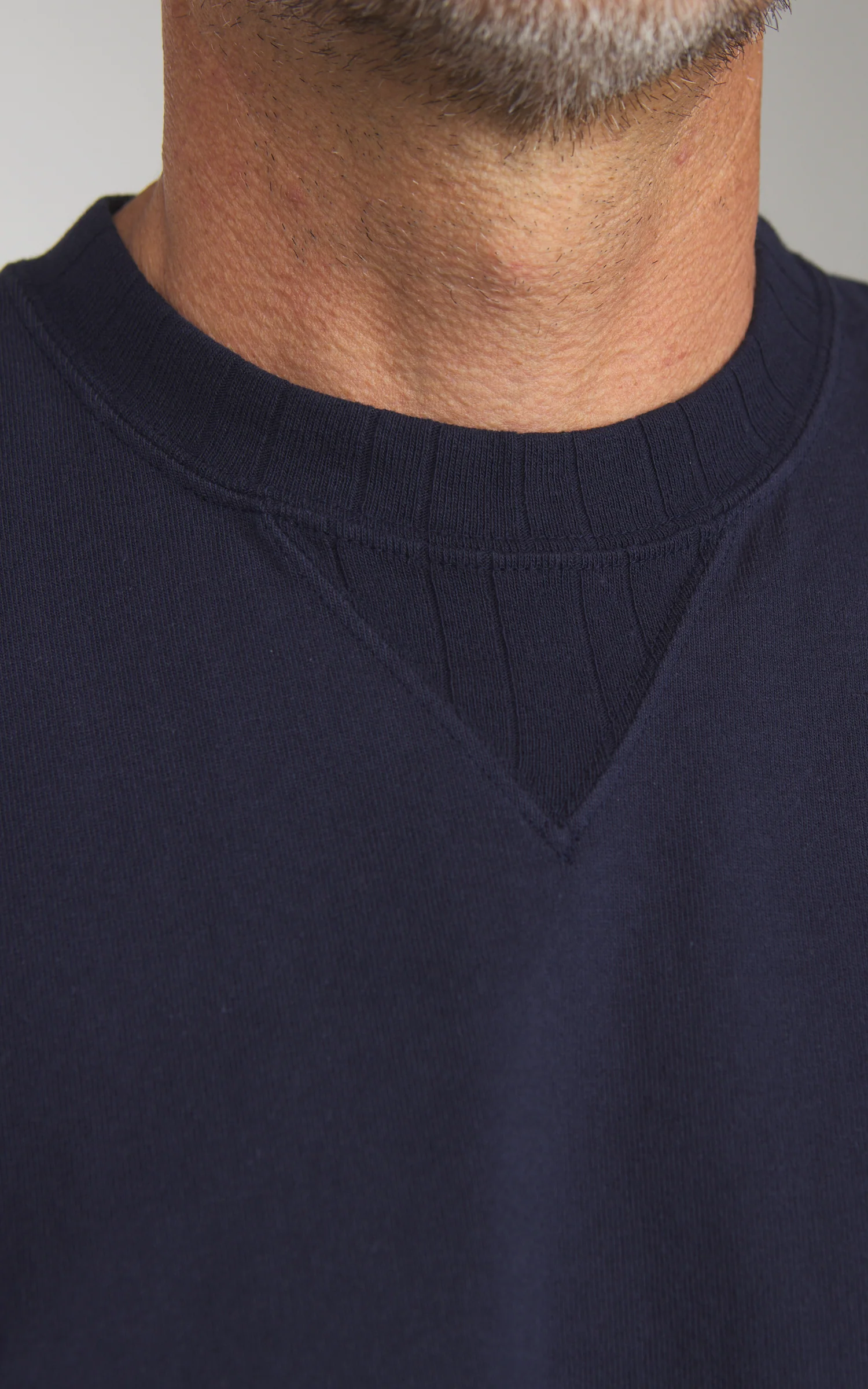 Pherrow's PVGT Plain Sweat T-Shirt Navy - Image 3