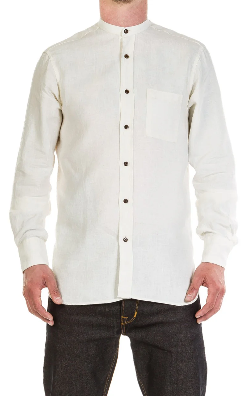 Pike Brothers 1923 Buccanoy Shirt Linen Ecru - Image 2