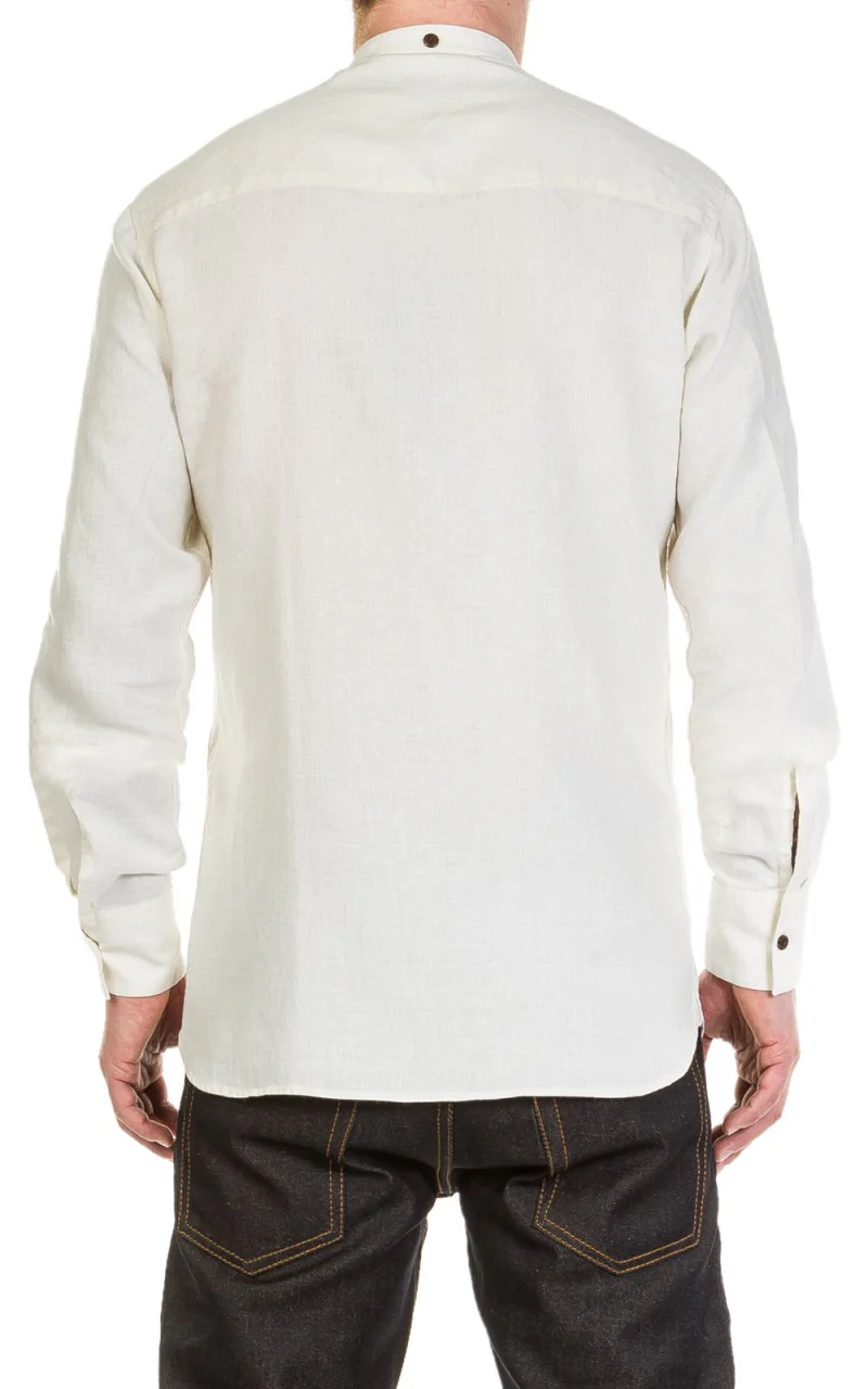 Pike Brothers 1923 Buccanoy Shirt Linen Ecru - Image 3