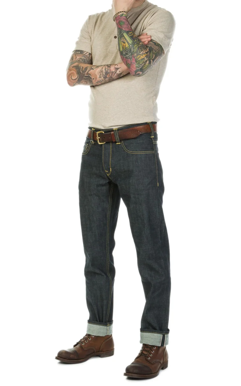 Pike Brothers 1927 Henley Shirt Short Sleeve Oatmeal - Image 3