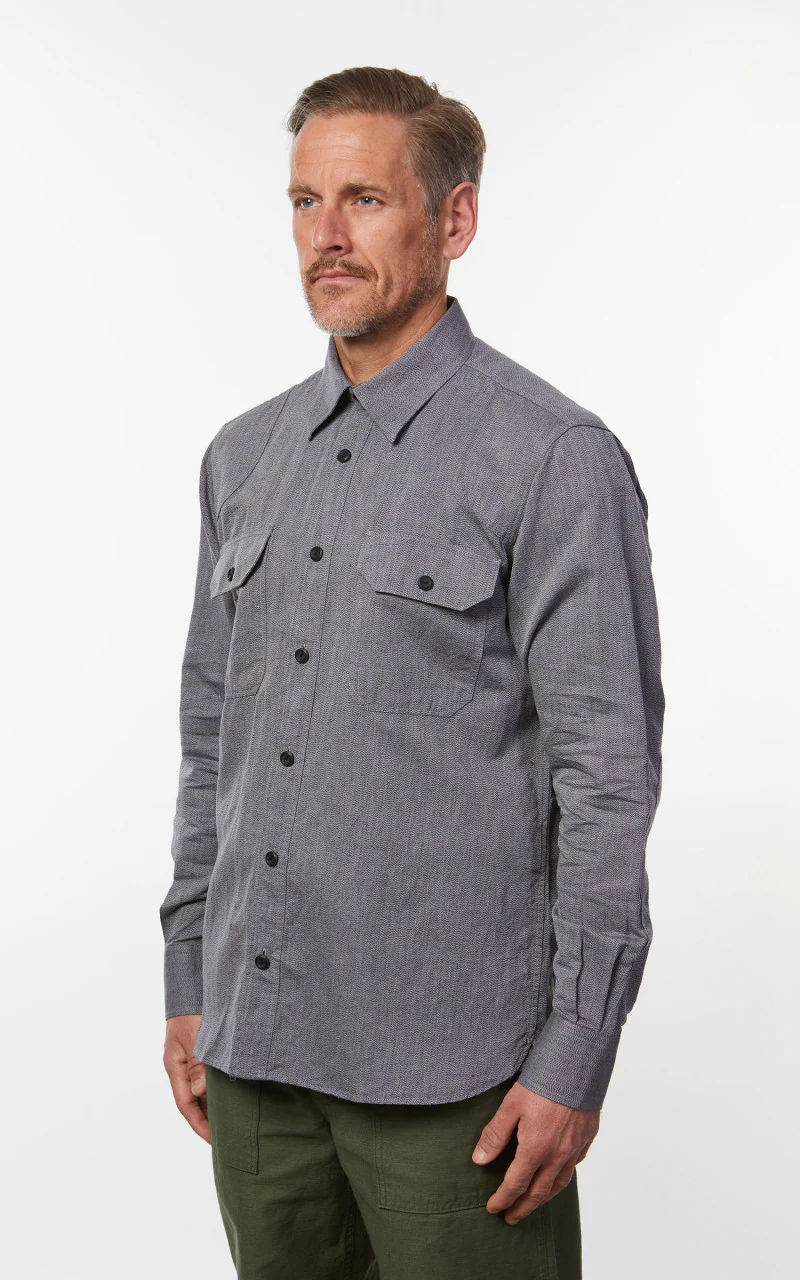 Pike Brothers 1932 Engineer Shirt Union Grey - Image 5