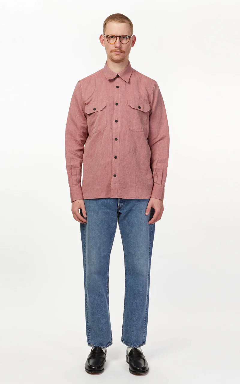 Pike Brothers 1932 Engineer Shirt Union Red - Image 2