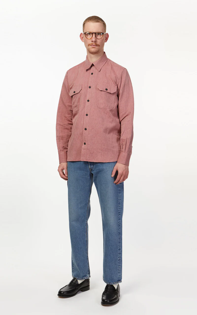 Pike Brothers 1932 Engineer Shirt Union Red - Image 3