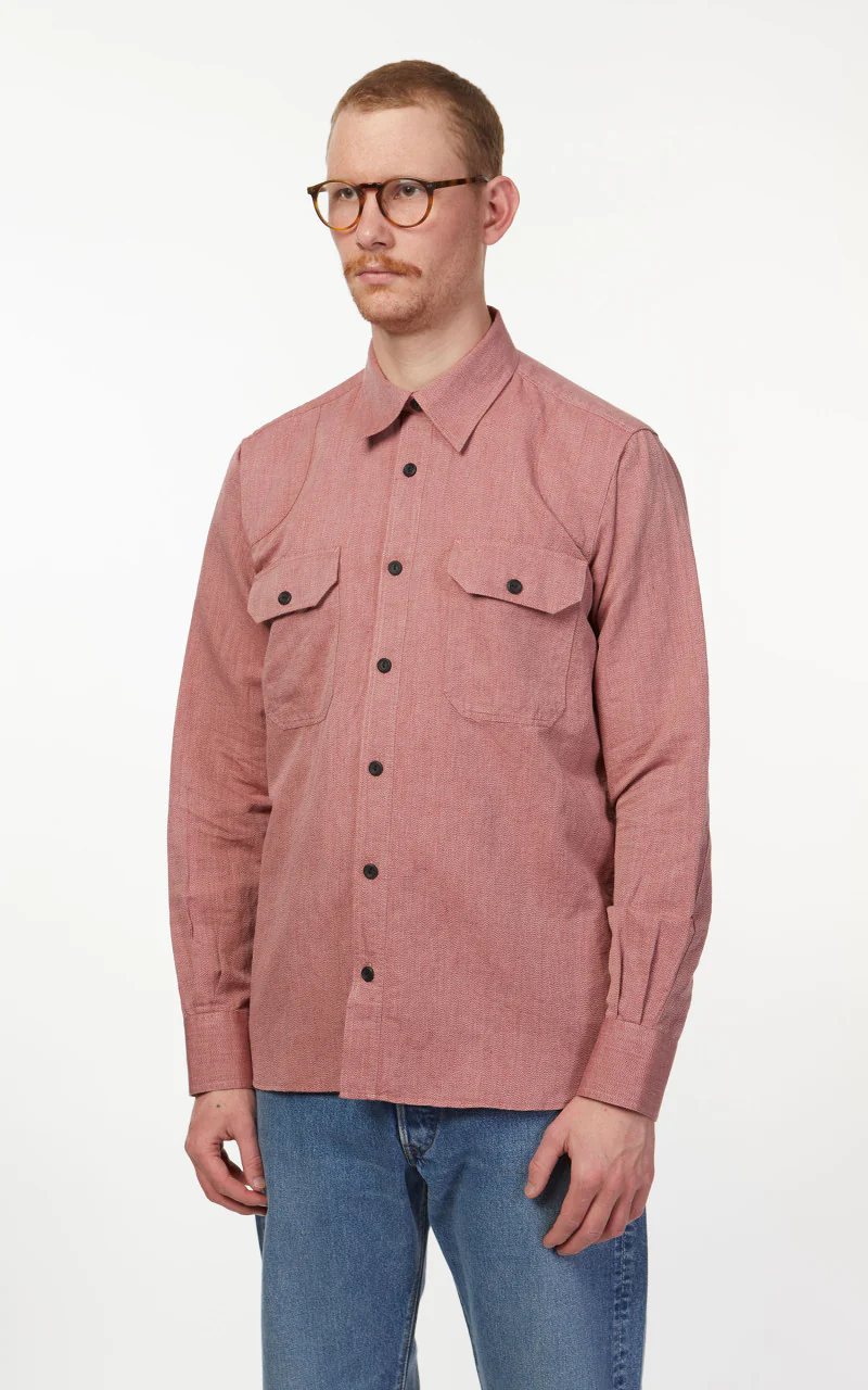 Pike Brothers 1932 Engineer Shirt Union Red - Image 4