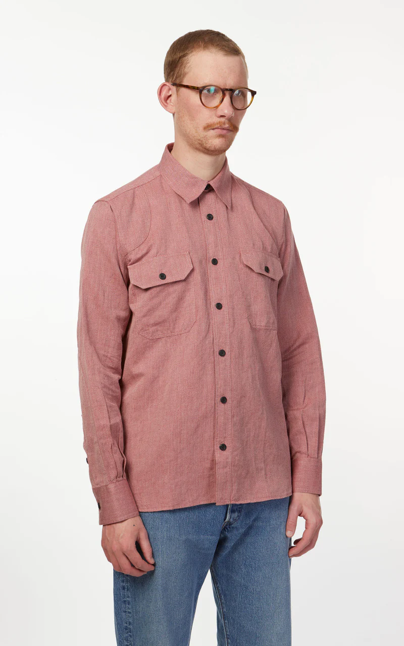 Pike Brothers 1932 Engineer Shirt Union Red - Image 5