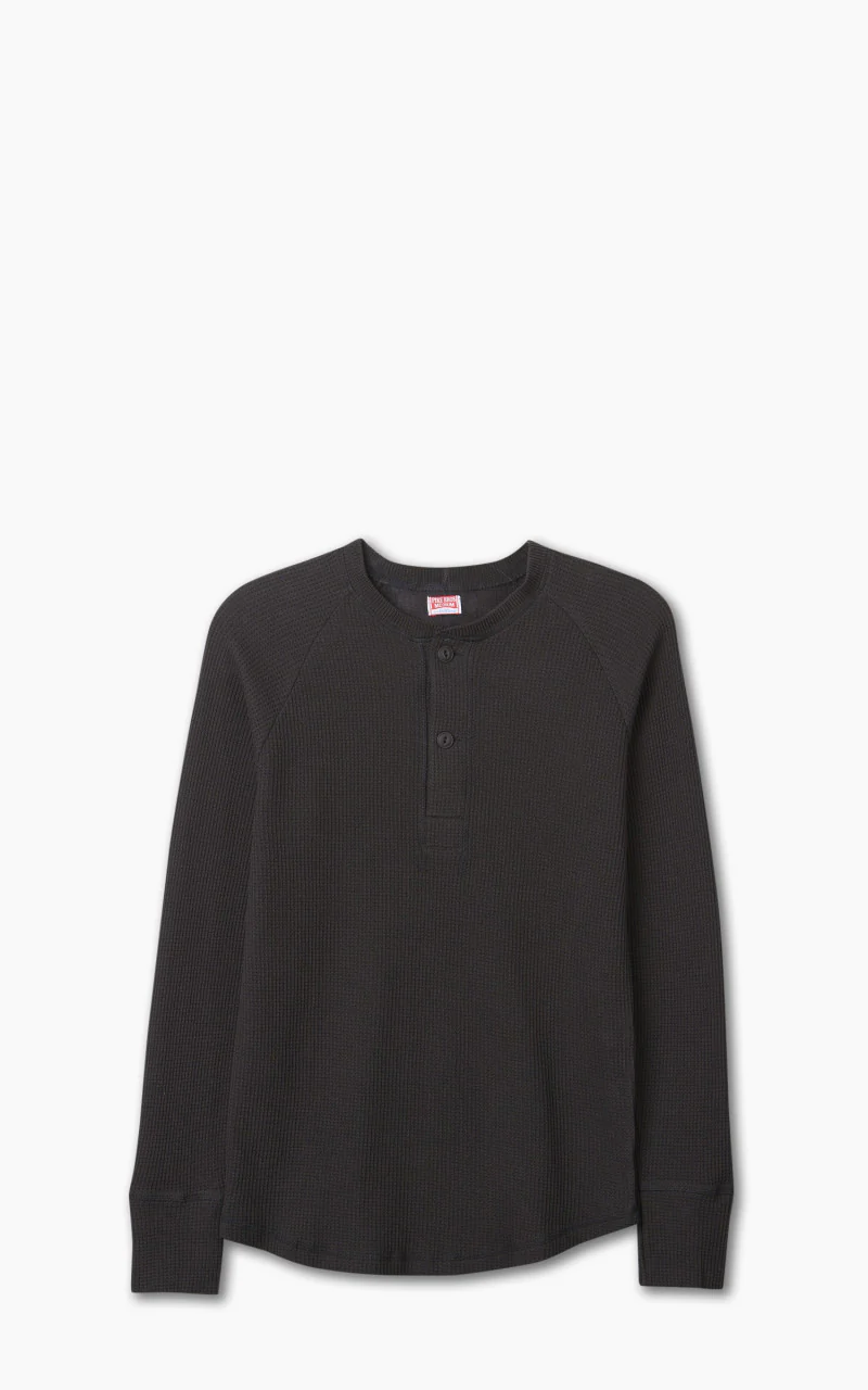 Pike Brothers 1936 Waffle Shirt Black