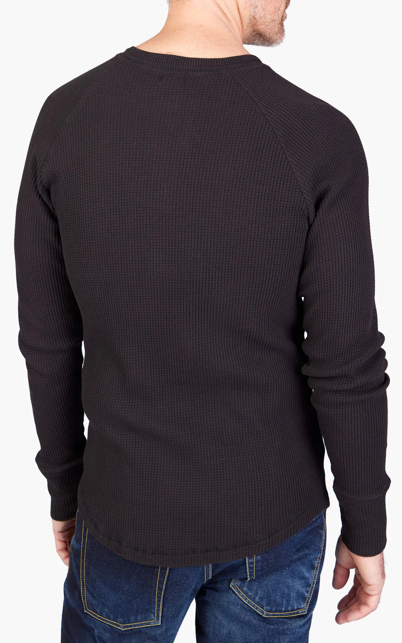 Pike Brothers 1936 Waffle Shirt Black - Image 5