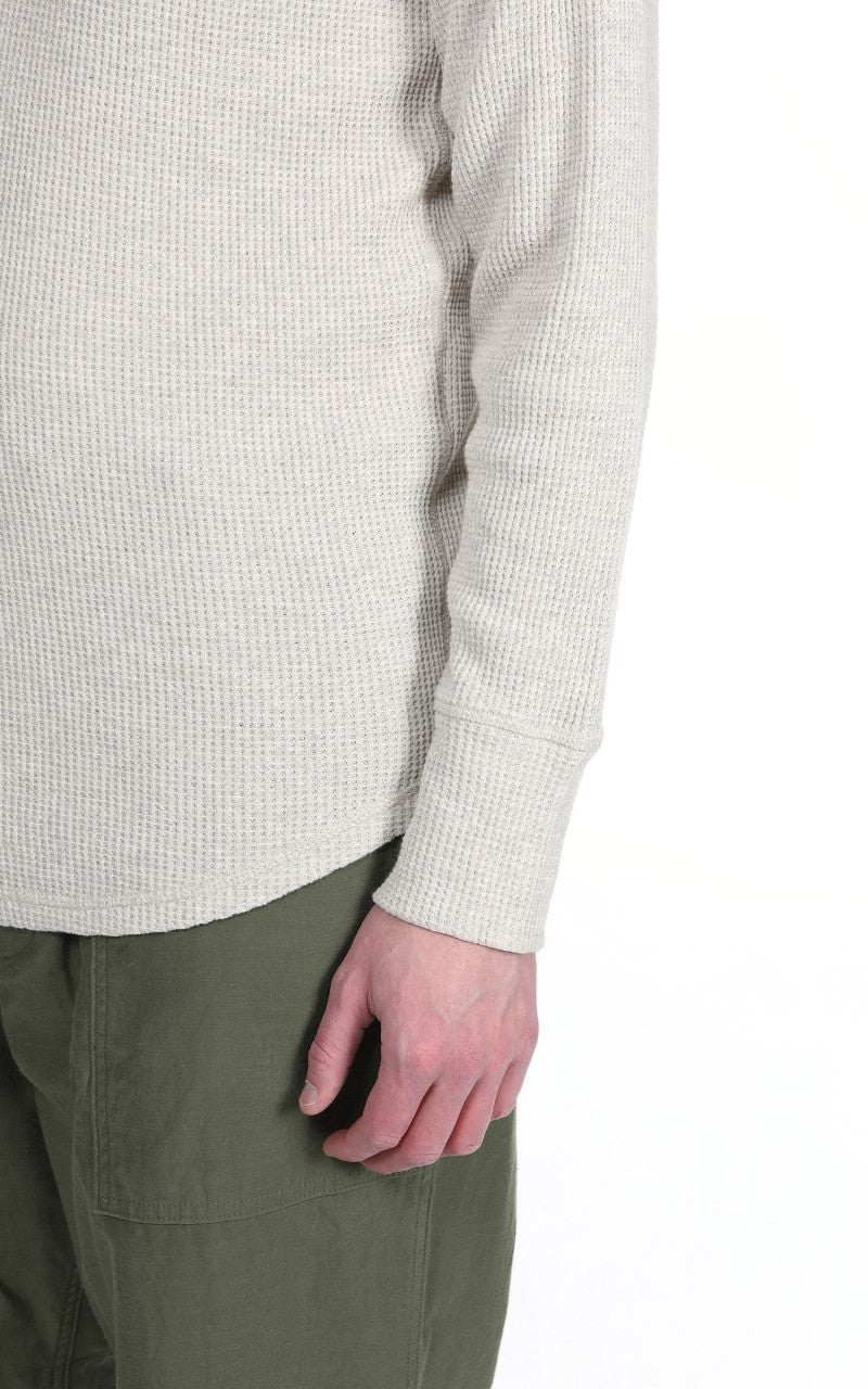 Pike Brothers 1936 Waffle Shirt Long Sleeve Natural - Image 7