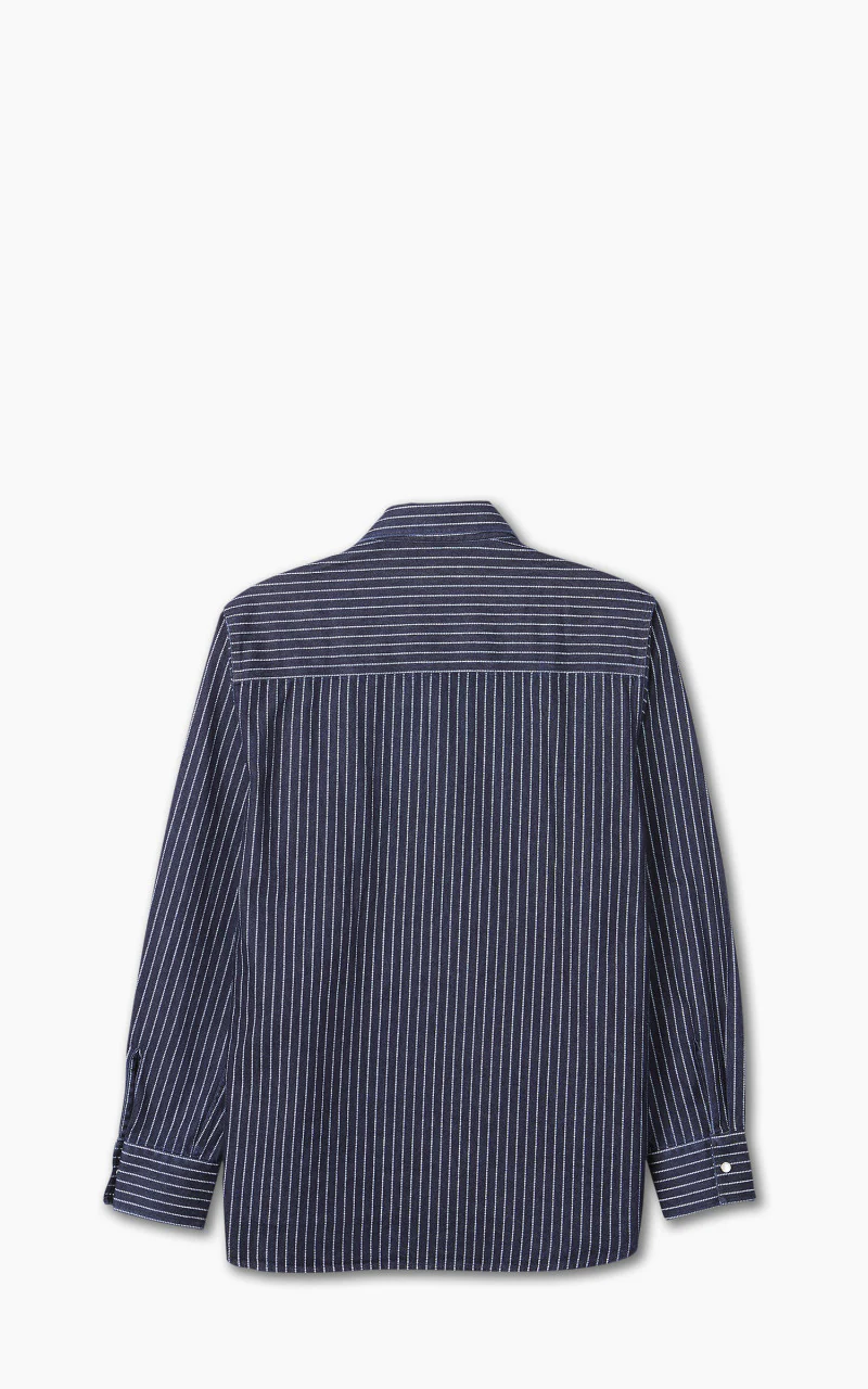 Pike Brothers 1937 Roamer Shirt Blue Wabash Denim - Image 3
