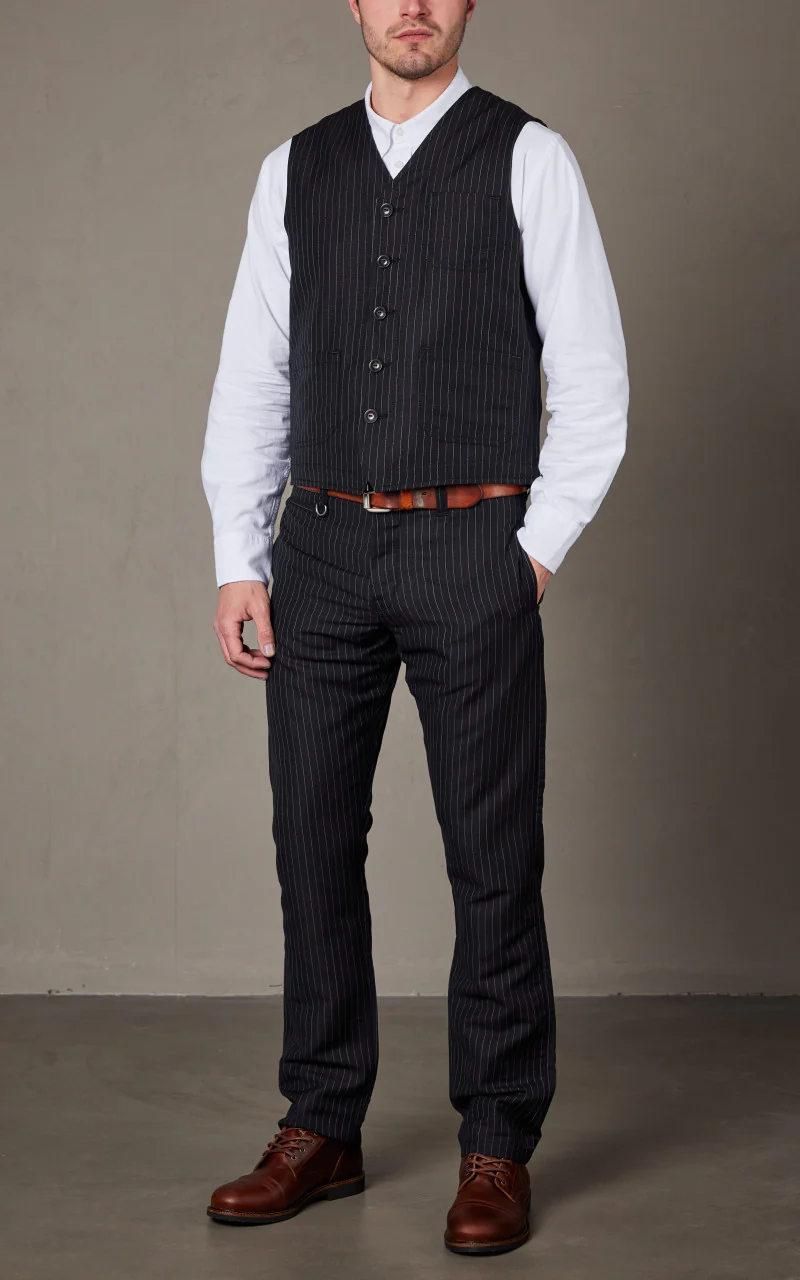 Pike Brothers 1937 Roamer Vest Chicago Black - Image 2