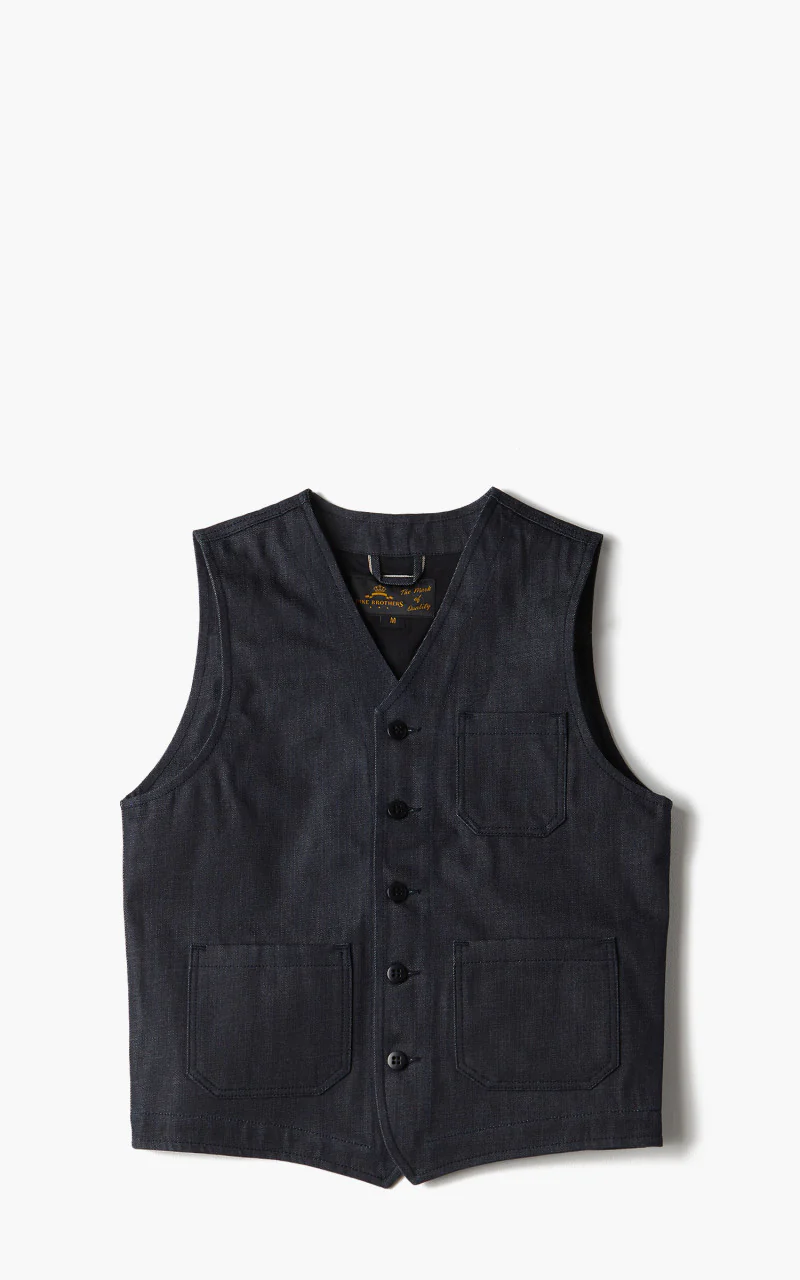 Pike Brothers 1937 Roamer Vest Metal Indigo
