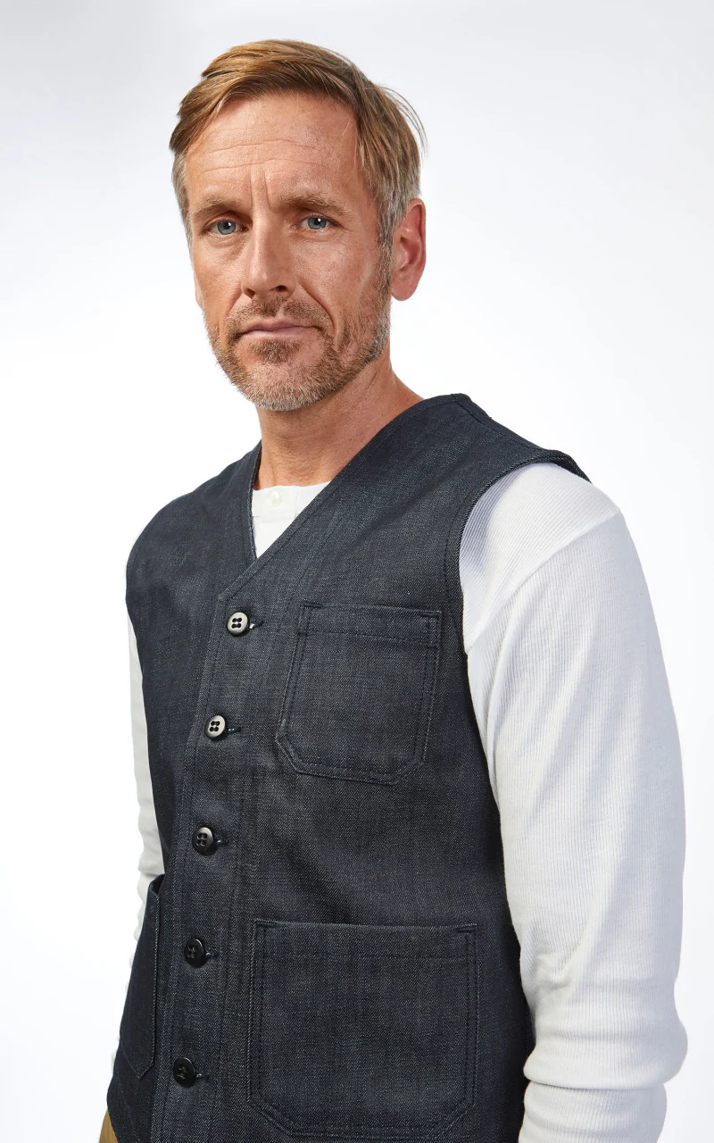 Pike Brothers 1937 Roamer Vest Metal Indigo - Image 10