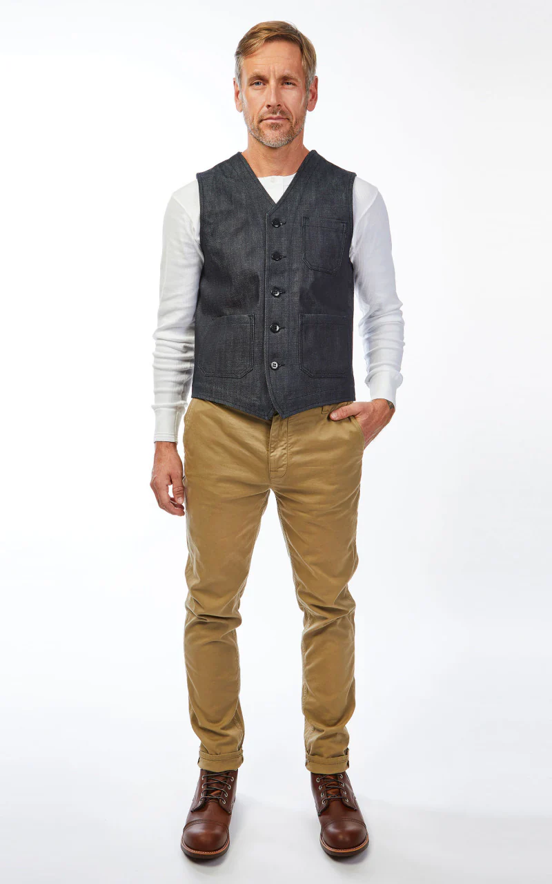 Pike Brothers 1937 Roamer Vest Metal Indigo - Image 2