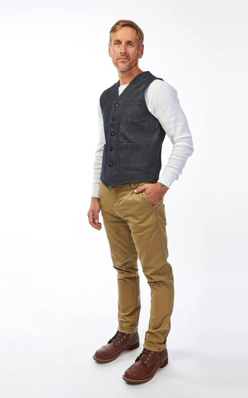 Pike Brothers 1937 Roamer Vest Metal Indigo - Image 5