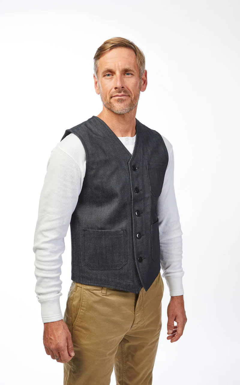 Pike Brothers 1937 Roamer Vest Metal Indigo - Image 7