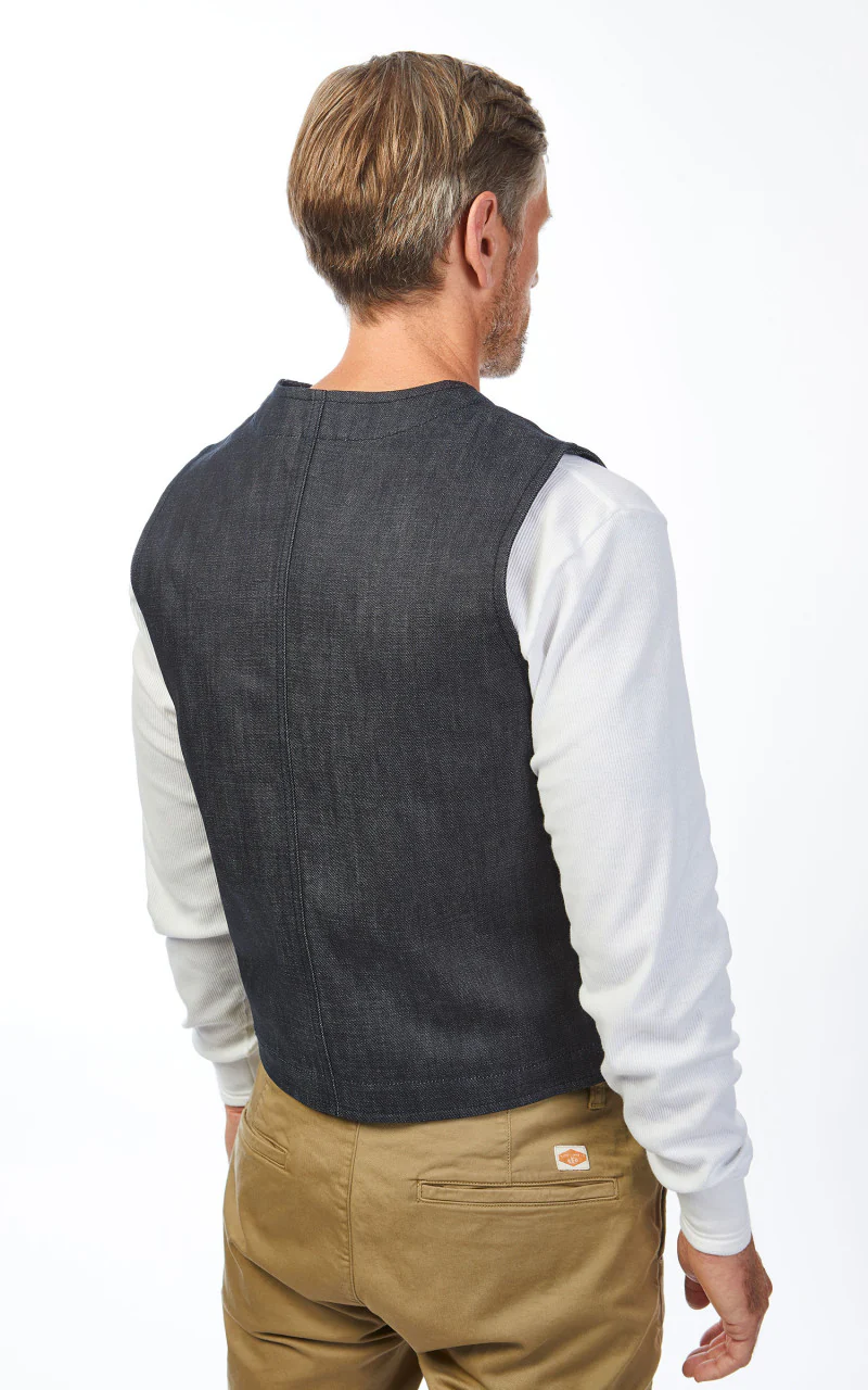 Pike Brothers 1937 Roamer Vest Metal Indigo - Image 8
