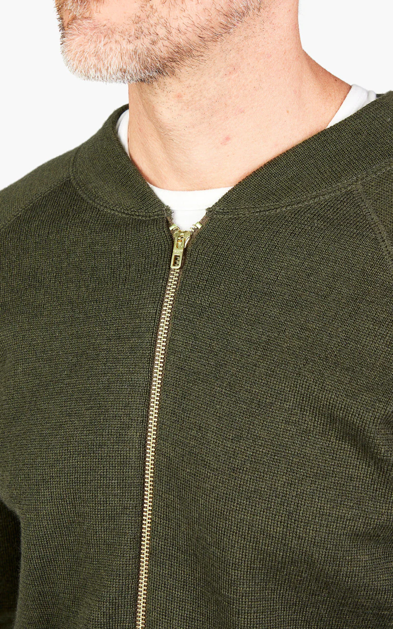 Pike Brothers 1943 C2 Sweater Olive Drab - Image 5