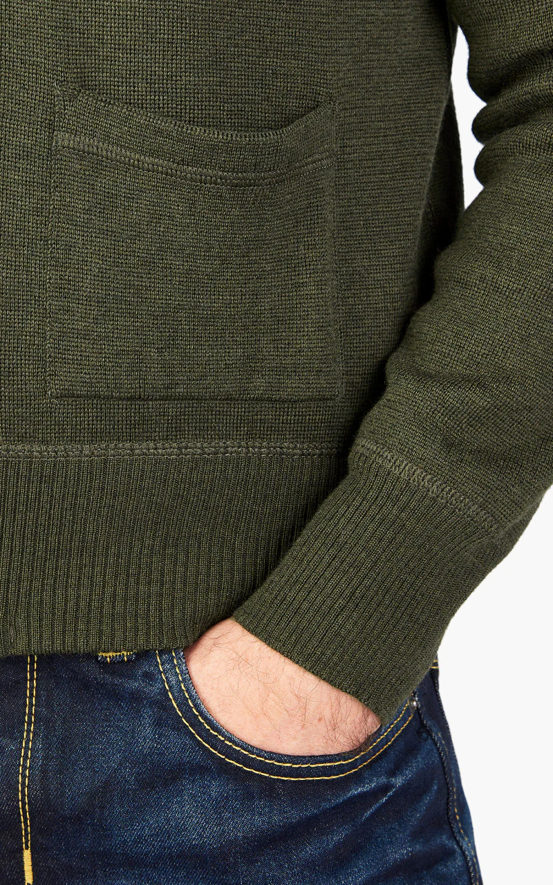 Pike Brothers 1943 C2 Sweater Olive Drab - Image 6