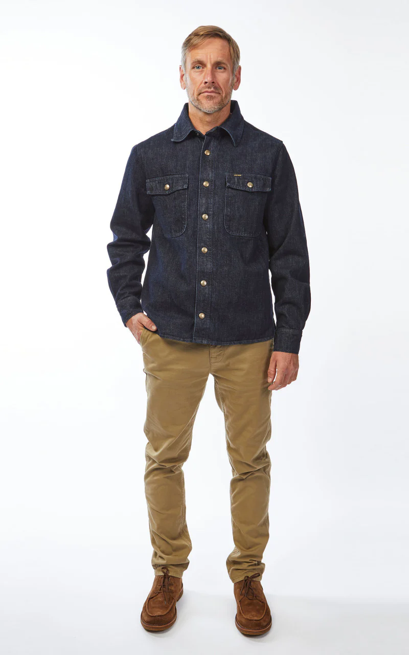 Pike Brothers 1943 CPO Shirt 12oz Indigo - Image 2