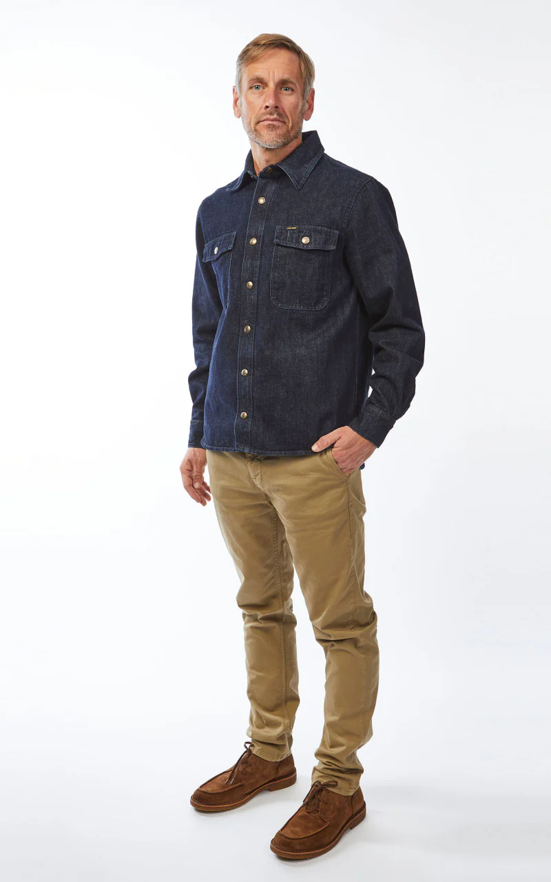 Pike Brothers 1943 CPO Shirt 12oz Indigo - Image 3