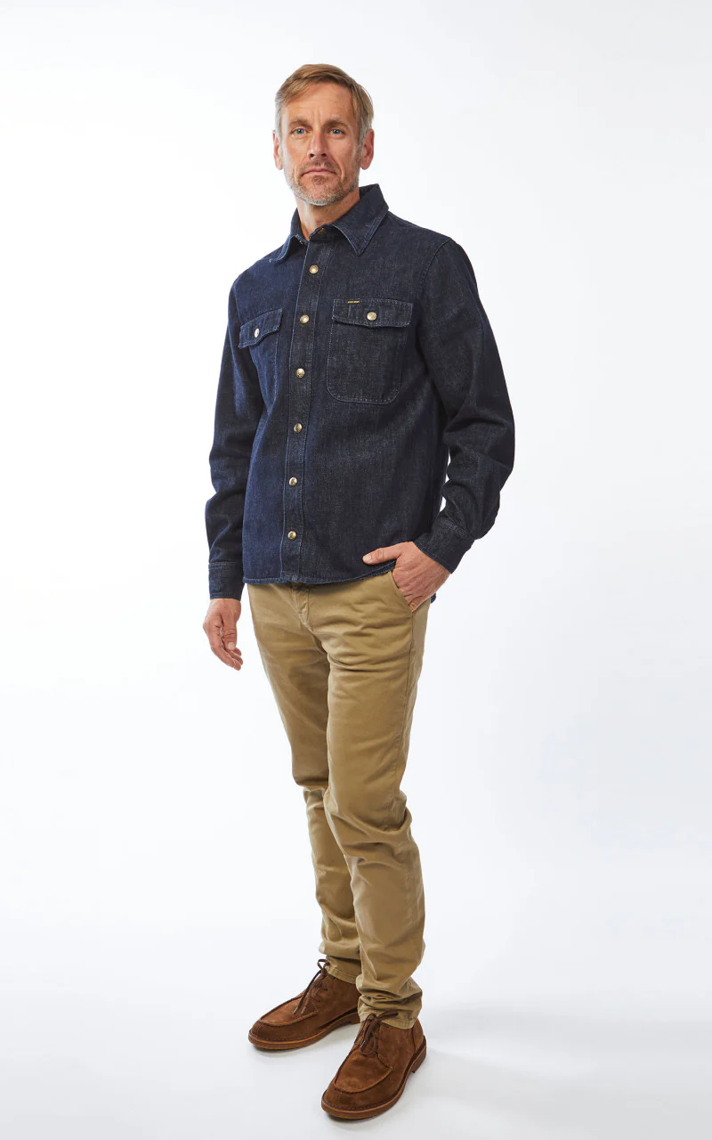 Pike Brothers 1943 CPO Shirt 12oz Indigo - Image 4