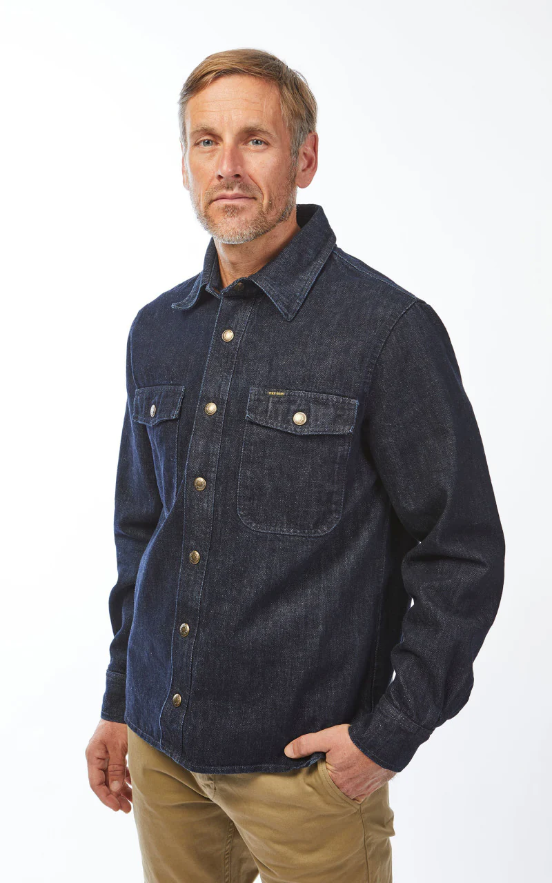 Pike Brothers 1943 CPO Shirt 12oz Indigo - Image 6