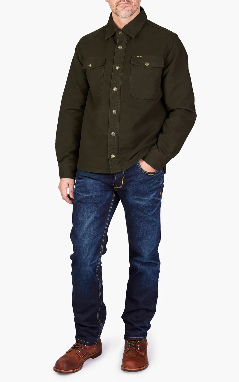 Pike Brothers 1943 CPO Shirt Moleskin Soil Brown - Image 2