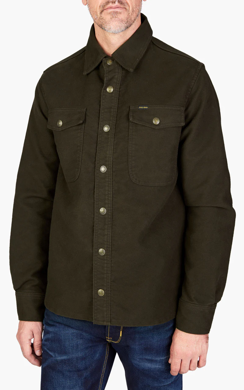 Pike Brothers 1943 CPO Shirt Moleskin Soil Brown - Image 4