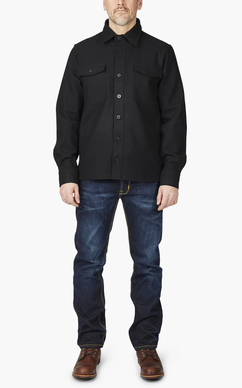 Pike Brothers 1943 CPO Shirt Wool Black - Image 2