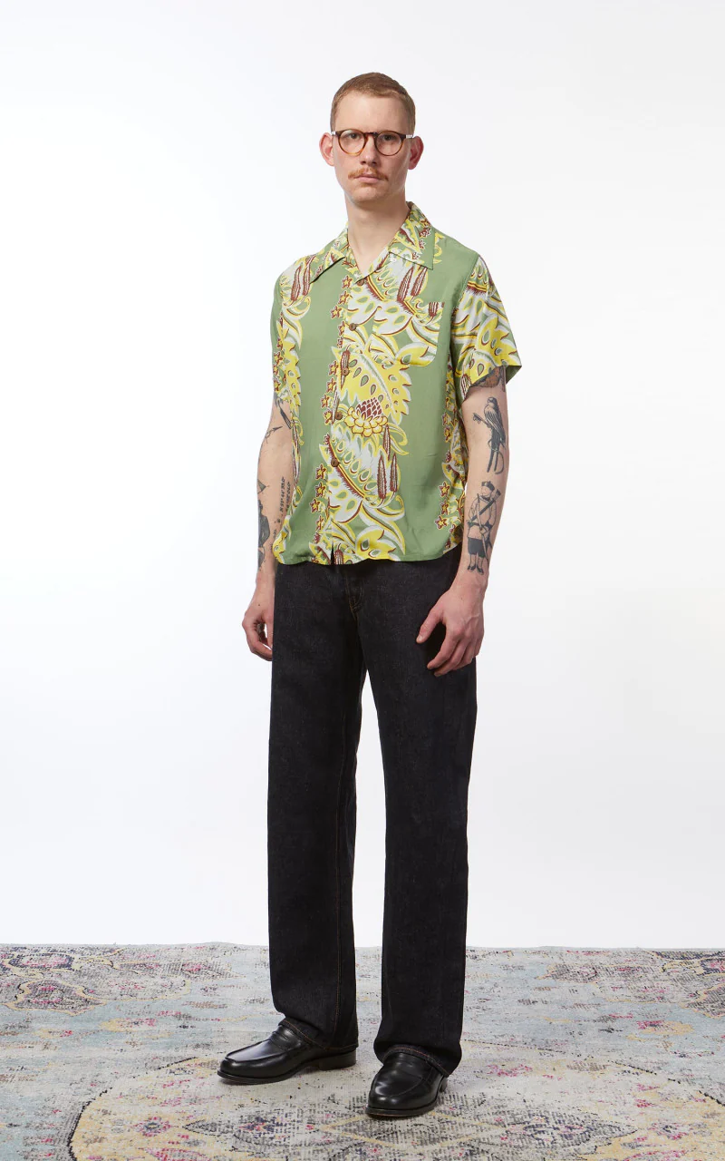 Pike Brothers 1947 Albert Shirt Lanai Green - Image 3