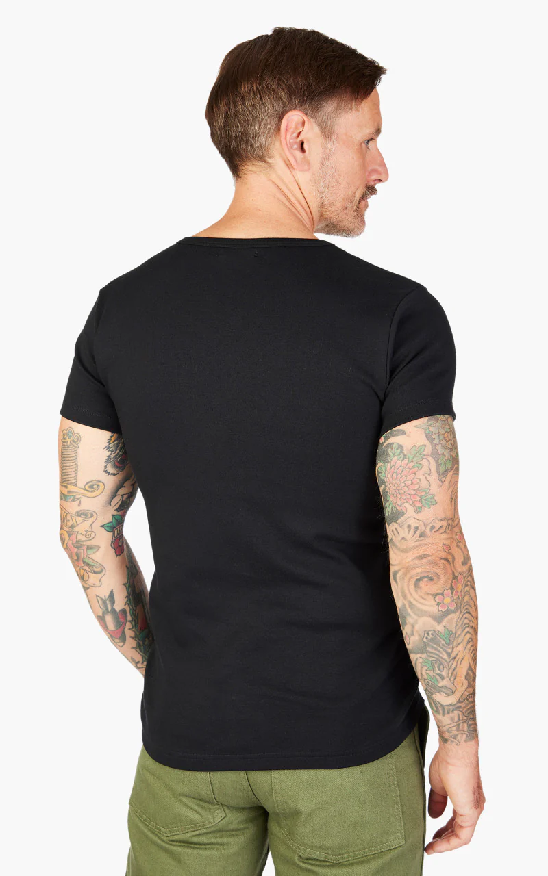 Pike Brothers 1947 Round Neck Tee 2-Pack Black - Image 4