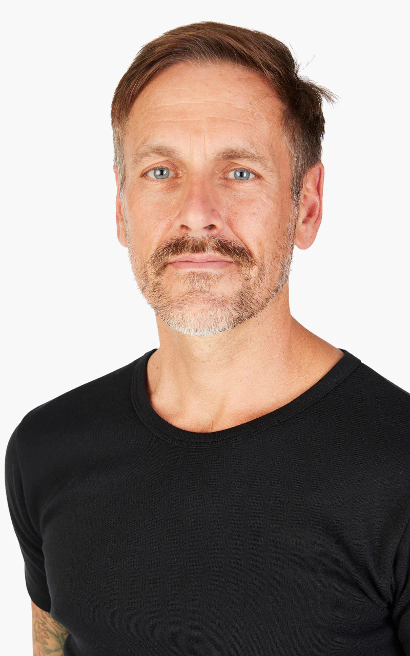 Pike Brothers 1947 Round Neck Tee 2-Pack Black - Image 6