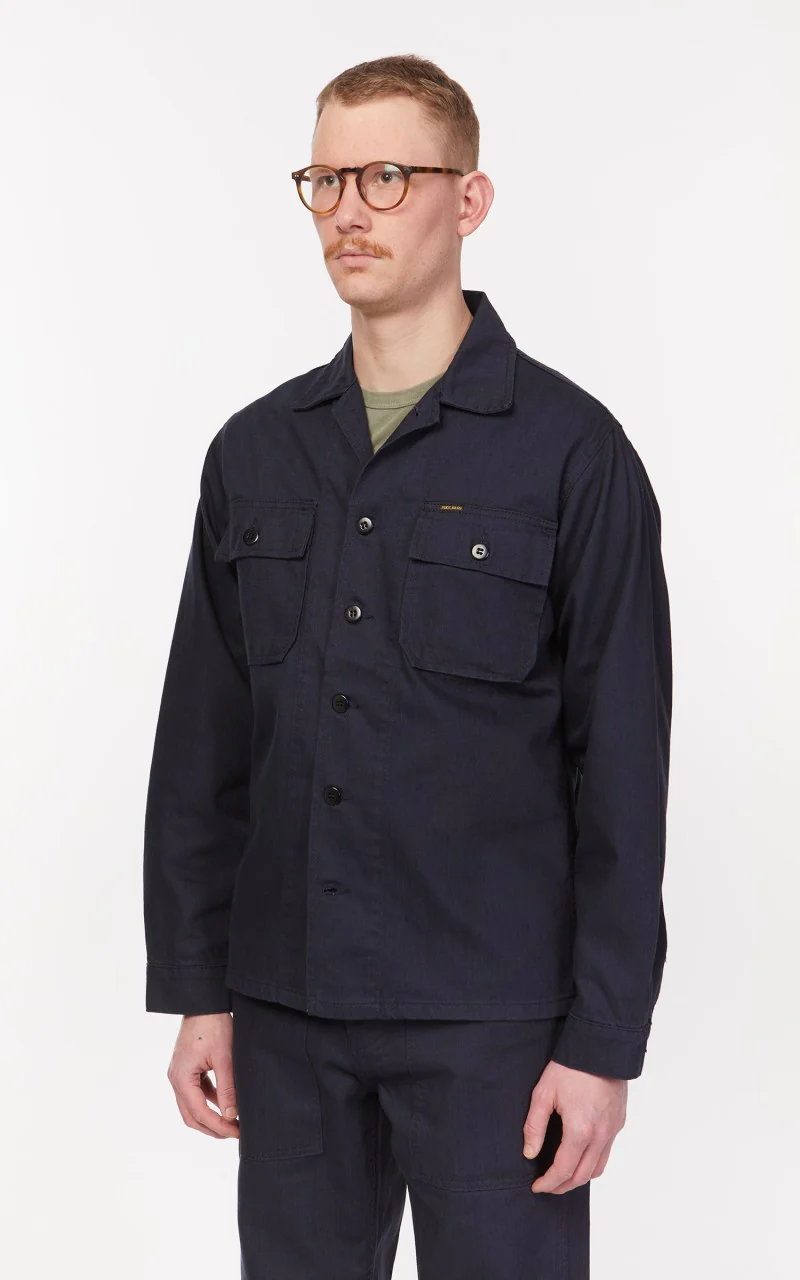 Pike Brothers 1962 OG-107 Shirt Navy - Image 4
