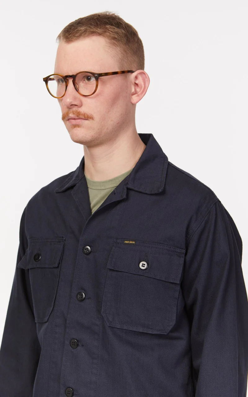 Pike Brothers 1962 OG-107 Shirt Navy - Image 8