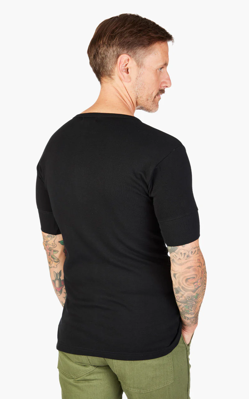 Pike Brothers 1962 Round Neck Tee 2-Pack Black - Image 4