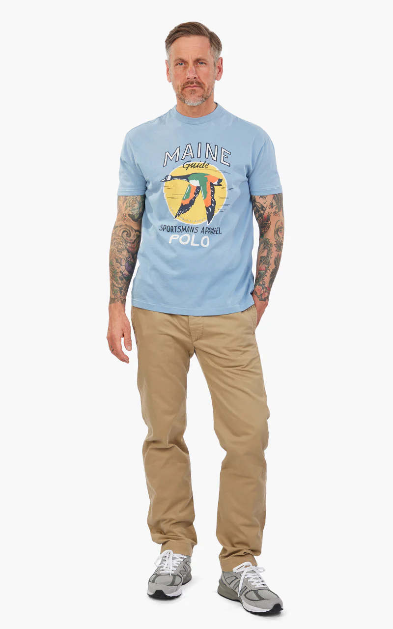 Polo Ralph Lauren Classic Fit Graphic Jersey T-Shirt Blue - Image 2
