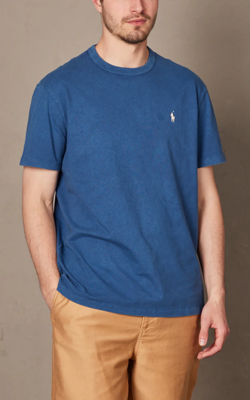 Polo Ralph Lauren Classic Fit Jersey Crewneck T-Shirt Navy - Image 4