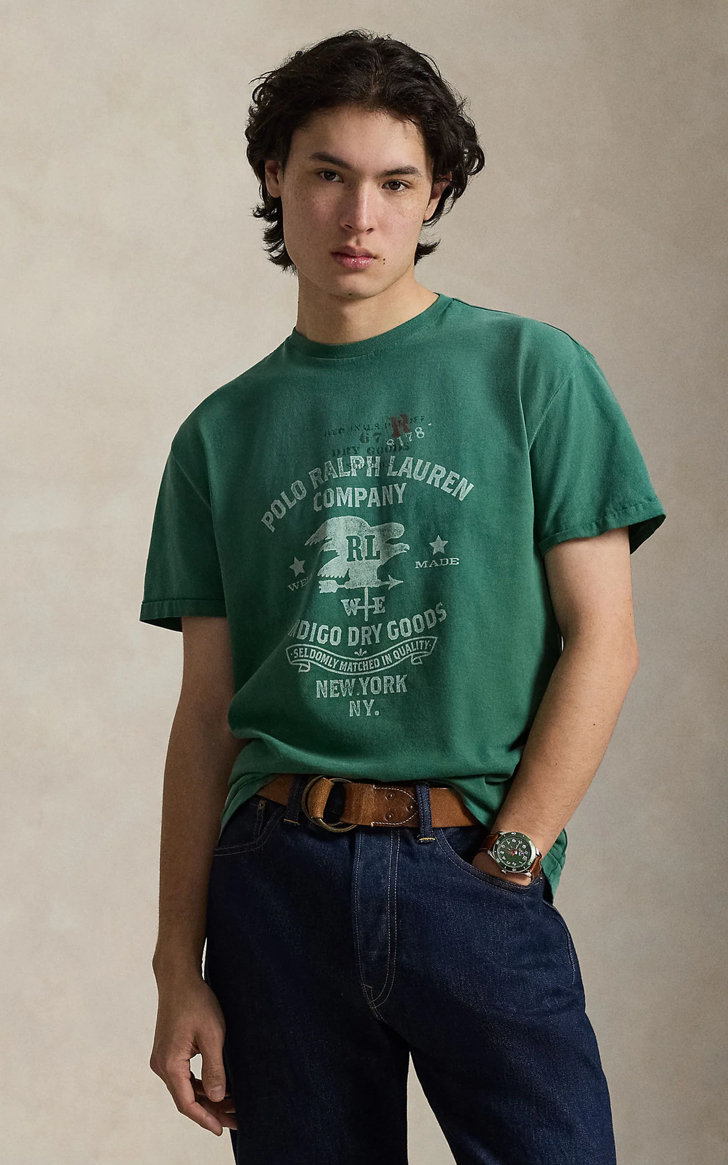 Polo Ralph Lauren Classic Fit Jersey Graphics T-Shirt Antique Green - Image 2