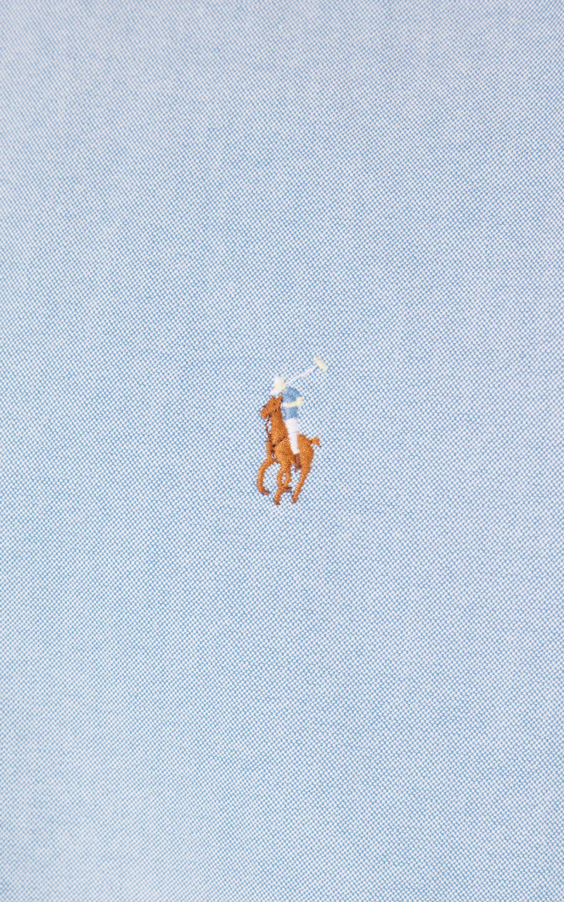 Polo Ralph Lauren Custom Fit Oxford Shirt Blue - Image 4
