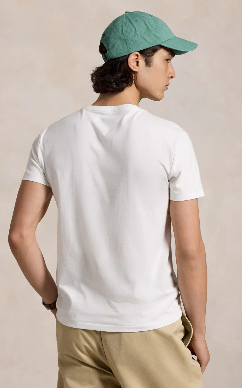 Polo Ralph Lauren Custom Slim Fit Jersey Crewneck T-Shirt White - Image 3
