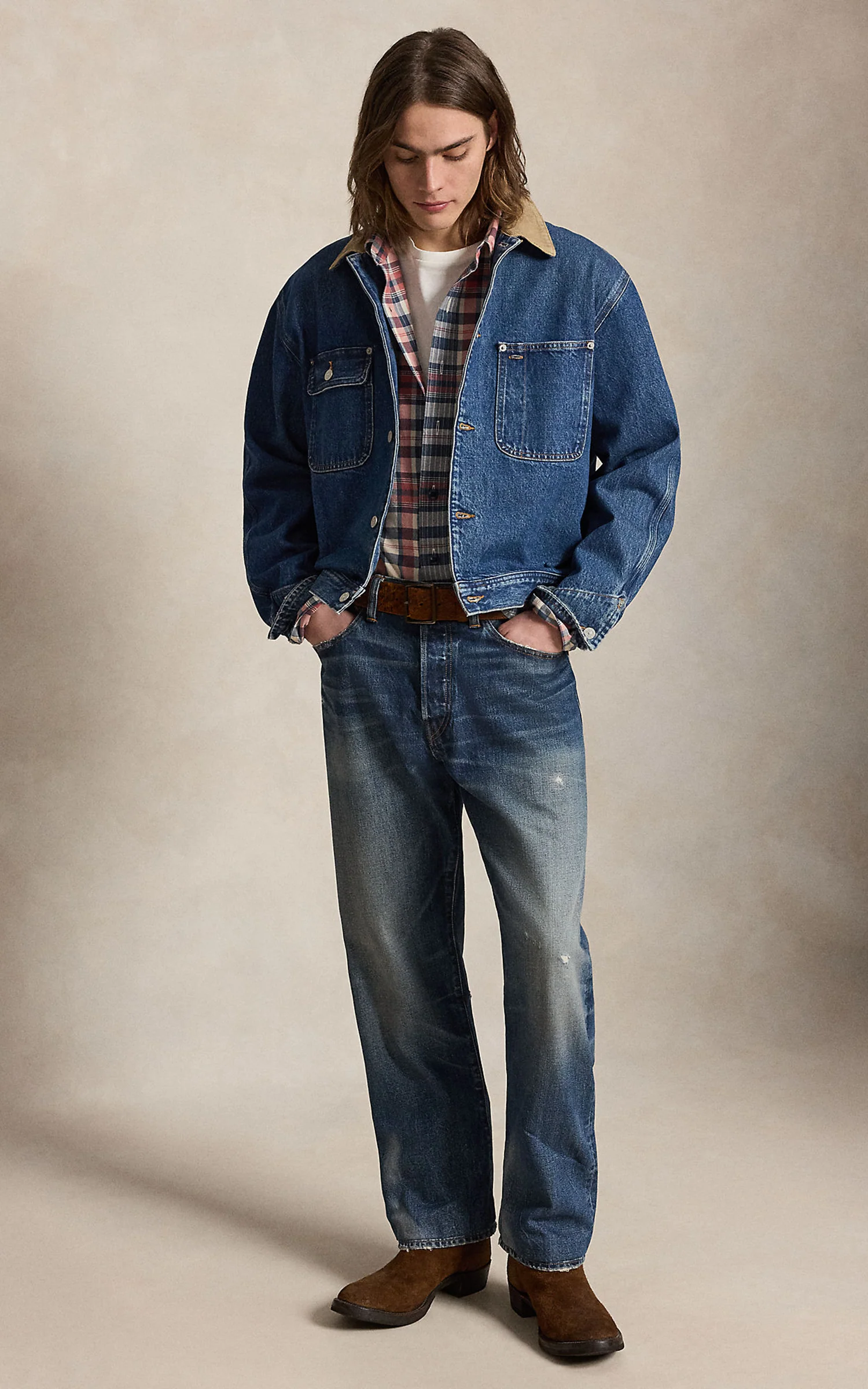 Polo Ralph Lauren Denim Corduroy-Collar Trucker Jacket Outpost - Image 3