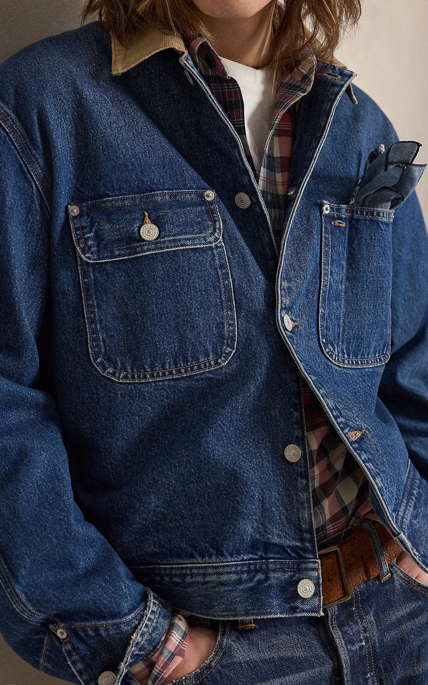 Polo Ralph Lauren Denim Corduroy-Collar Trucker Jacket Outpost - Image 5