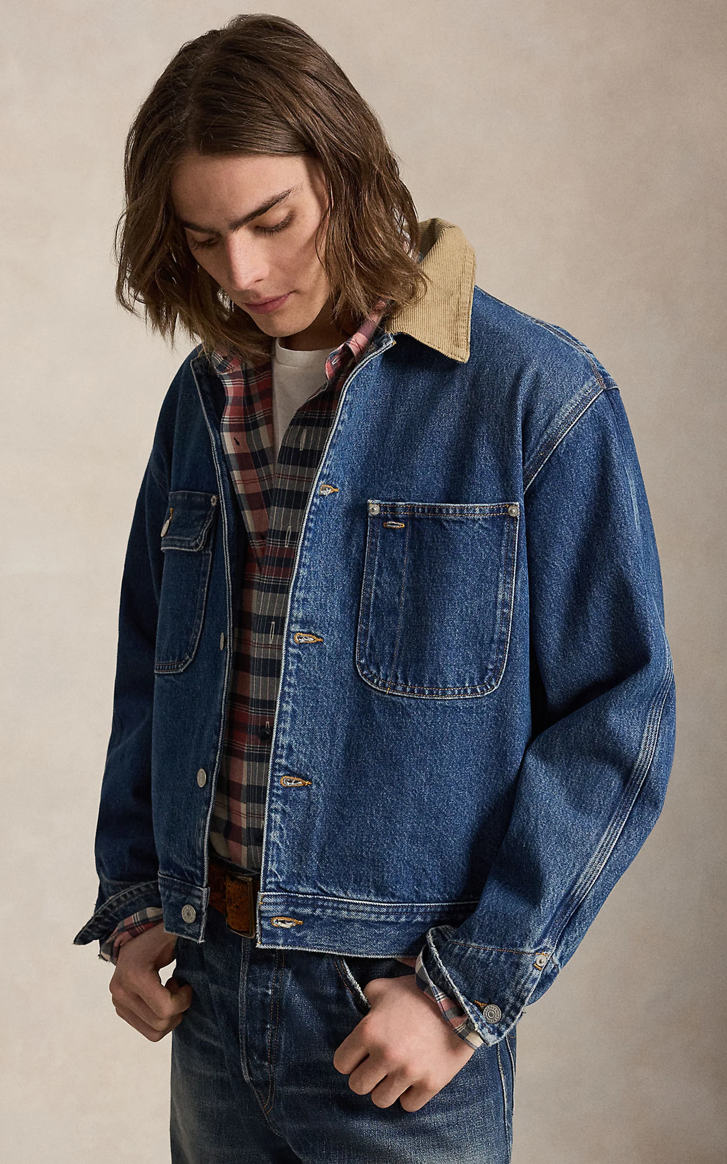 Polo Ralph Lauren Denim Corduroy-Collar Trucker Jacket Outpost - Image 7