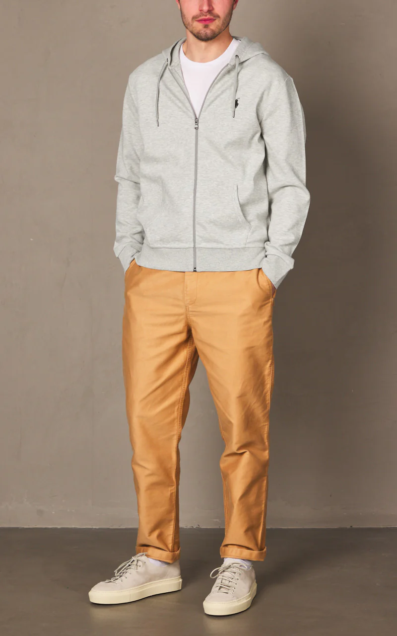 Polo Ralph Lauren Double-Knit Full-Zip Hoodie Light Sport Heather - Image 2