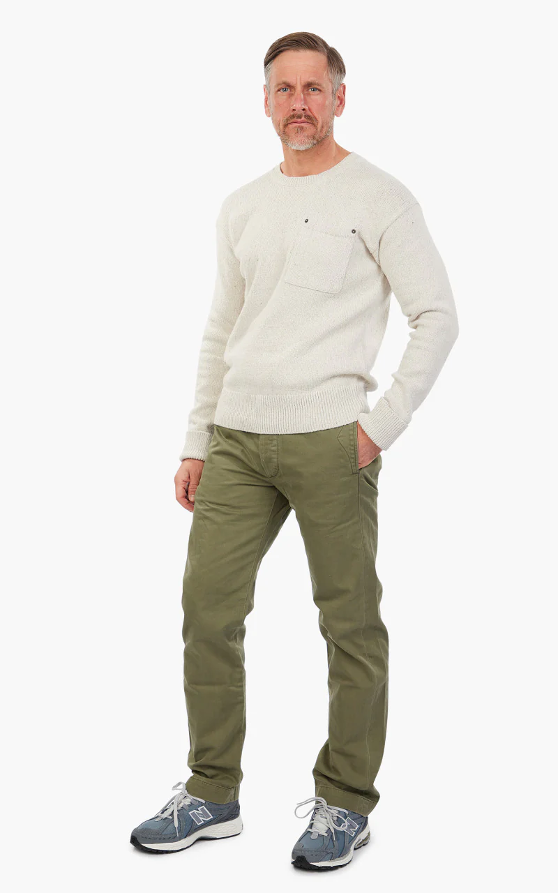 Polo Ralph Lauren Dungaree Crewneck Pocket Sweater Natural - Image 4