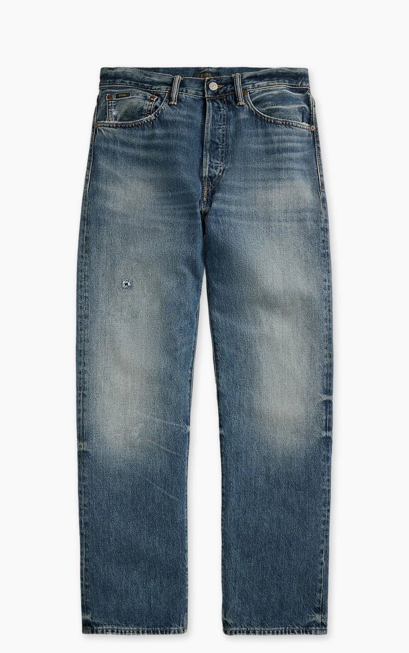 Polo Ralph Lauren Heritage Straight Distressed Jeans Kensington Wash