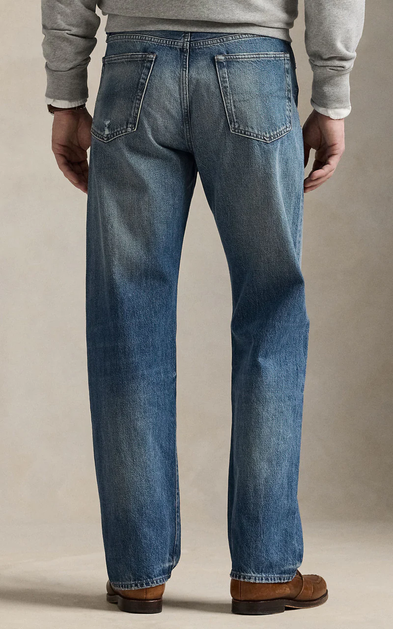 Polo Ralph Lauren Heritage Straight Distressed Jeans Kensington Wash - Image 5
