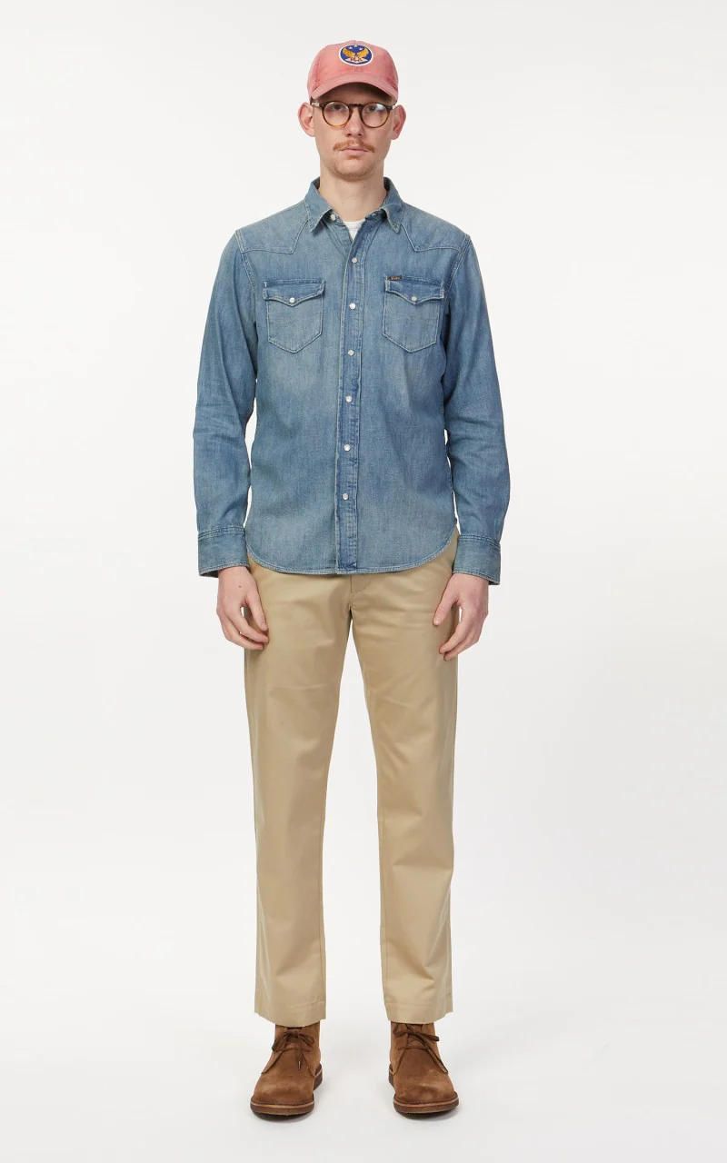 Polo Ralph Lauren Icon Western Shirt Blue - Image 2