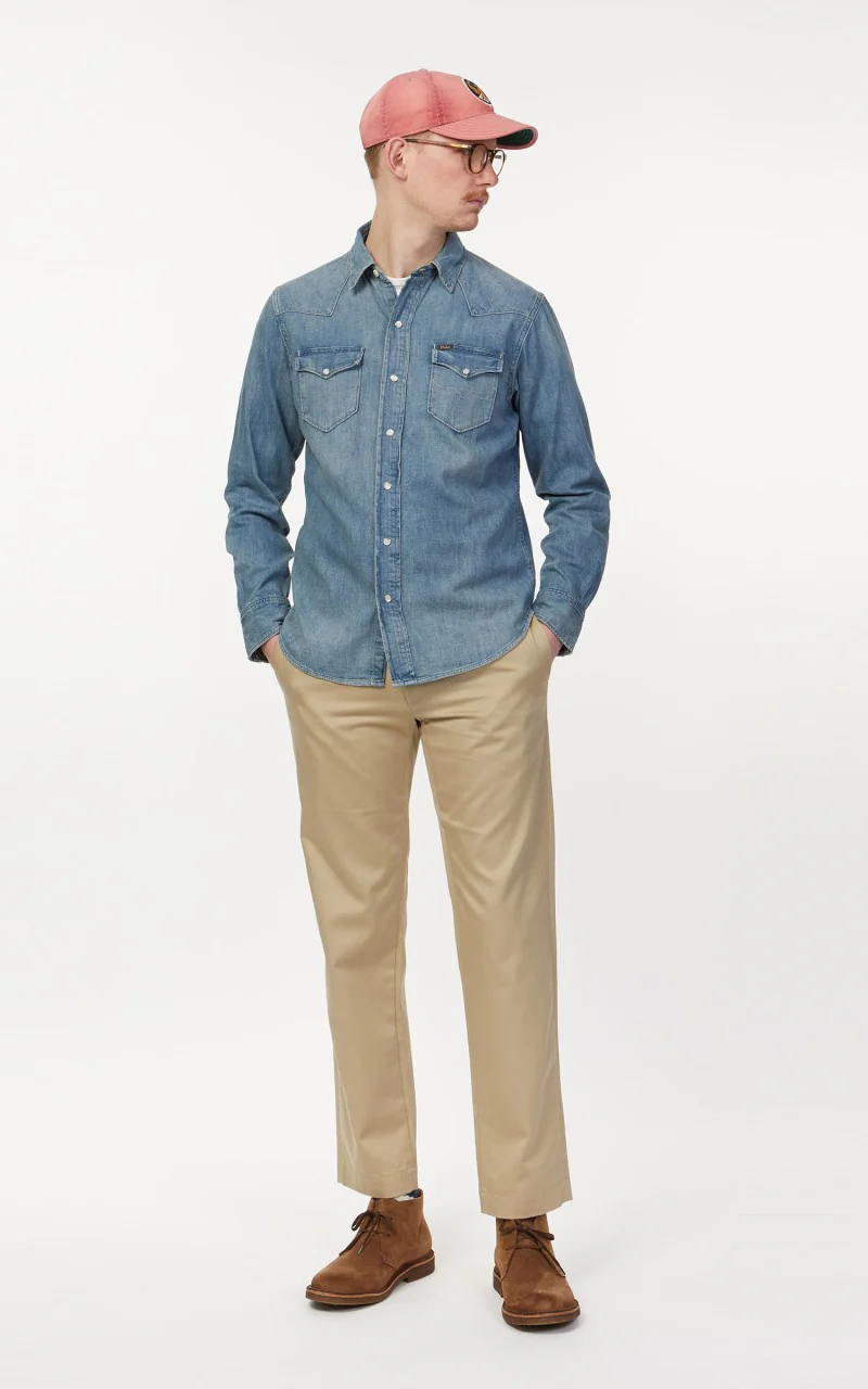 Polo Ralph Lauren Icon Western Shirt Blue - Image 3