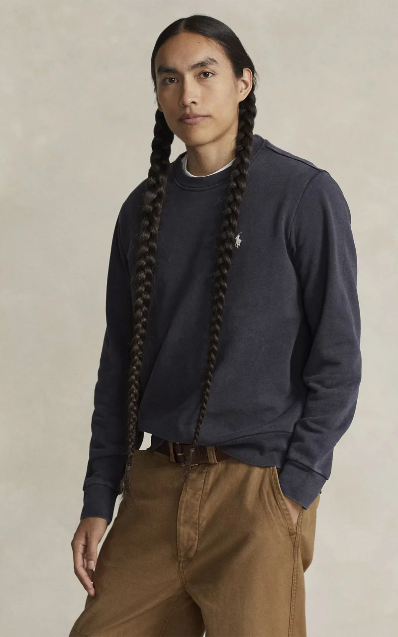 Polo Ralph Lauren Loopback Fleece Sweatshirt Faded Black - Image 7